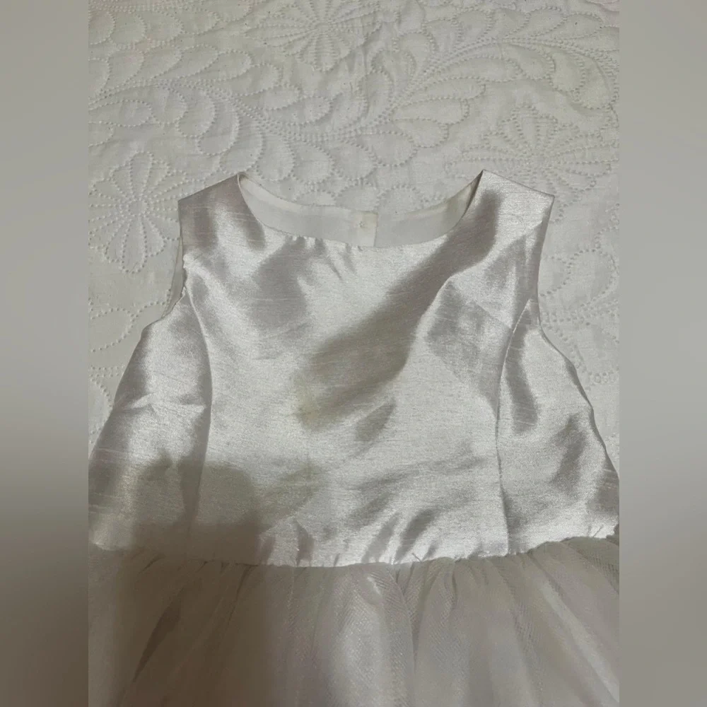David's Bridal White Gown For Girl - Picture 2 of 16